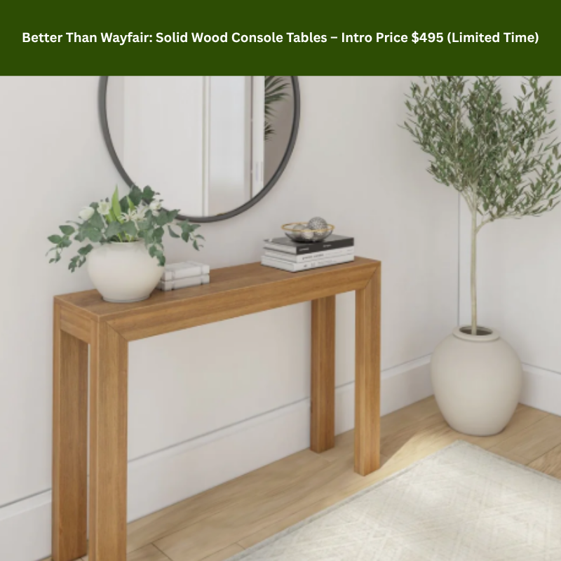 🪵 Handcrafted Solid Wood Console Table – Introductory Offer ✨